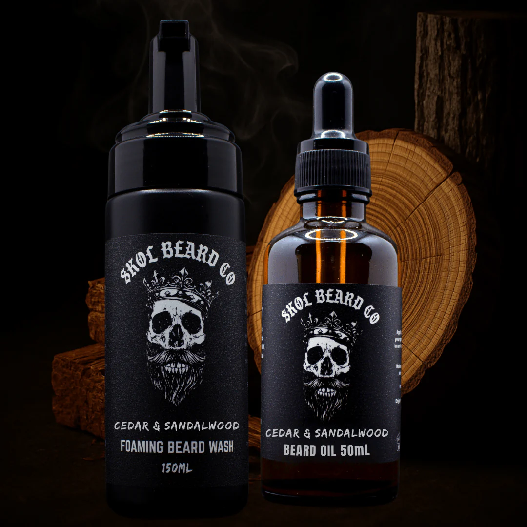 Skol's 'Cedar & Sandalwood' Beard Care - Rich Cedarwood, Smooth Sandalwood, Woodsmoke *Smoky, Woodsy, Natural - Image 2