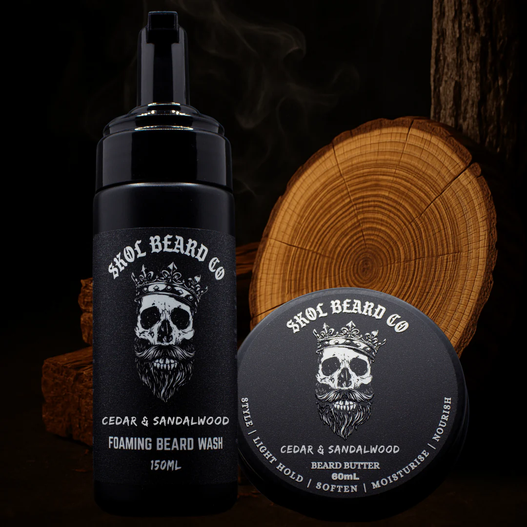 Skol's 'Cedar & Sandalwood' Beard Care - Rich Cedarwood, Smooth Sandalwood, Woodsmoke *Smoky, Woodsy, Natural - Image 4