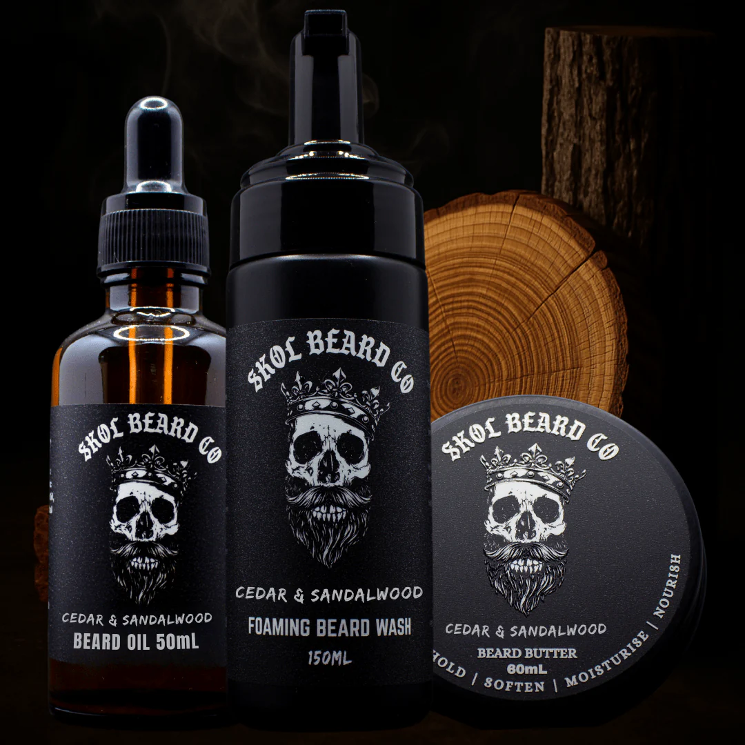 Skol's 'Cedar & Sandalwood' Beard Care - Rich Cedarwood, Smooth Sandalwood, Woodsmoke *Smoky, Woodsy, Natural - Image 8
