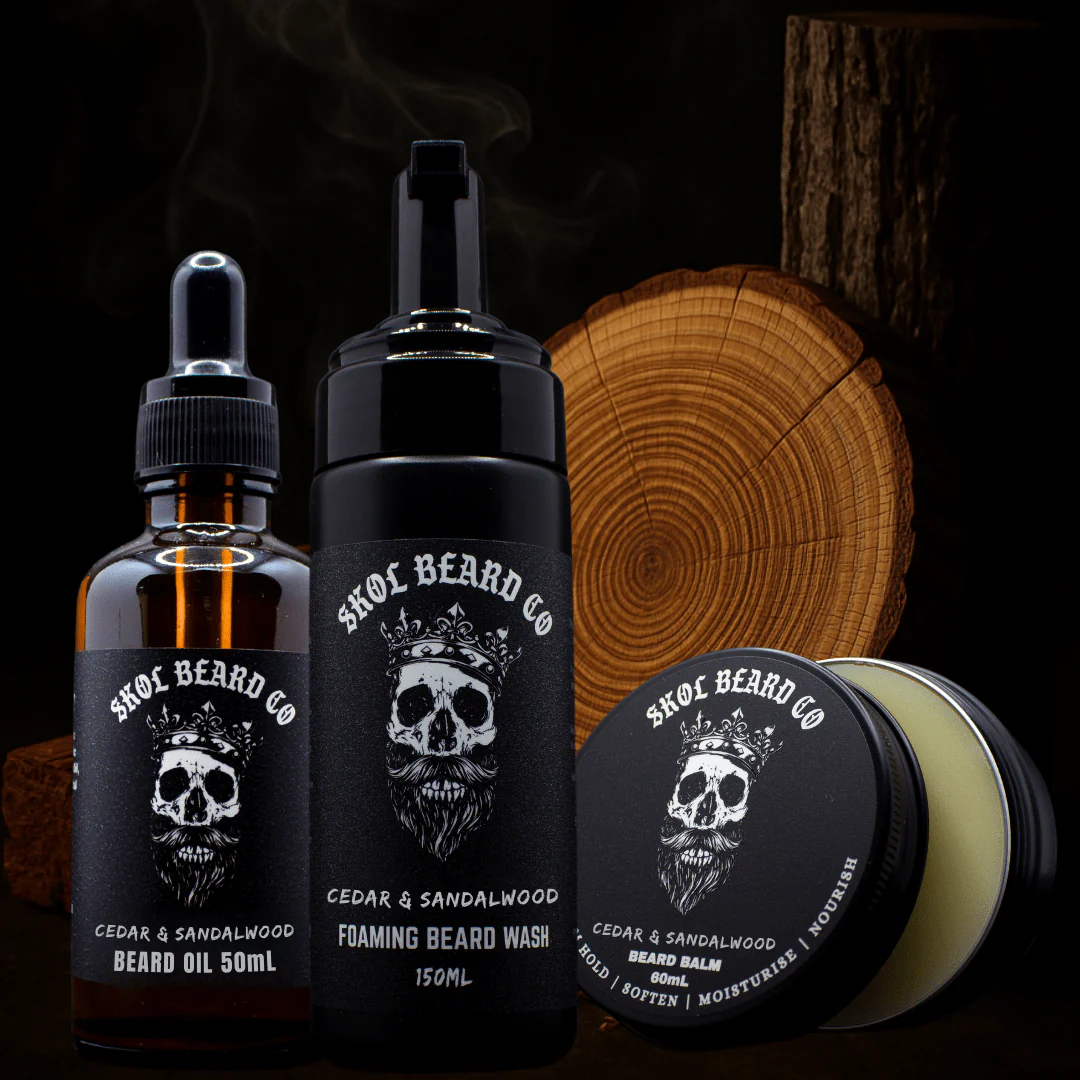Skol's 'Cedar & Sandalwood' Beard Care - Rich Cedarwood, Smooth Sandalwood, Woodsmoke *Smoky, Woodsy, Natural - Image 9
