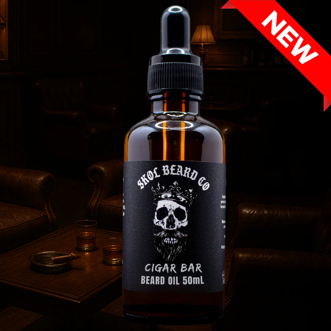Skol's 'Cigar Bar' Beard Care - Cologne, Raw Baccy Leaf *Luxury Cigar Bar Inspired