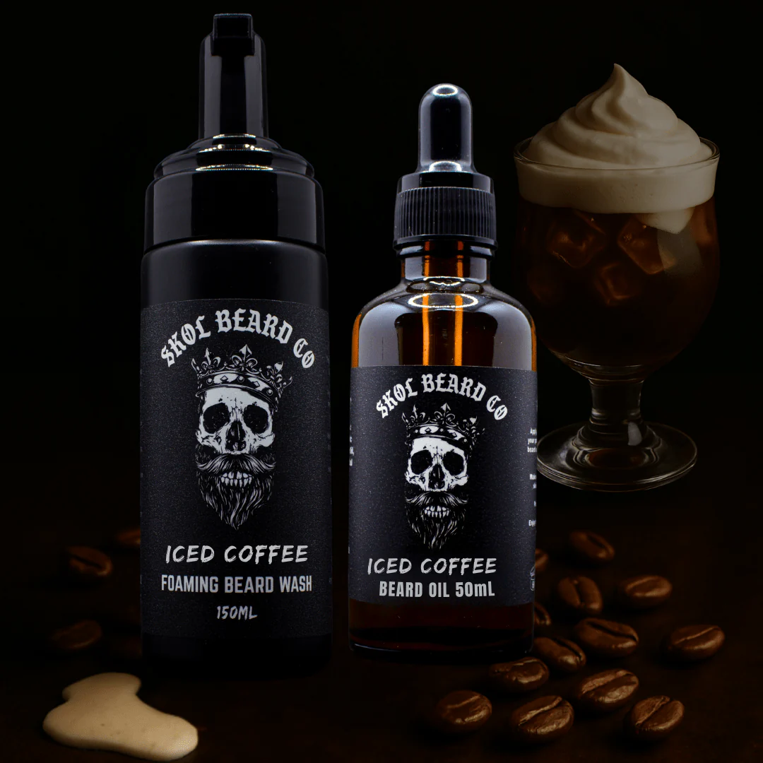 Skol's 'Iced Coffee' Beard Care - French Cream & Roasted Coffee Beans *Energizing & Smooth - Image 2