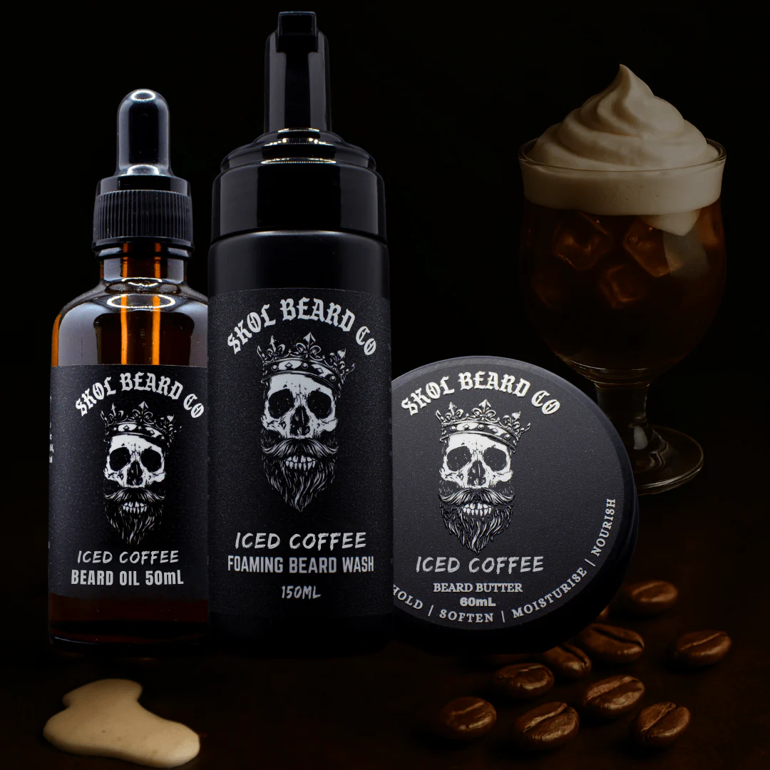 Skol's 'Iced Coffee' Beard Care - French Cream & Roasted Coffee Beans *Energizing & Smooth - Image 7