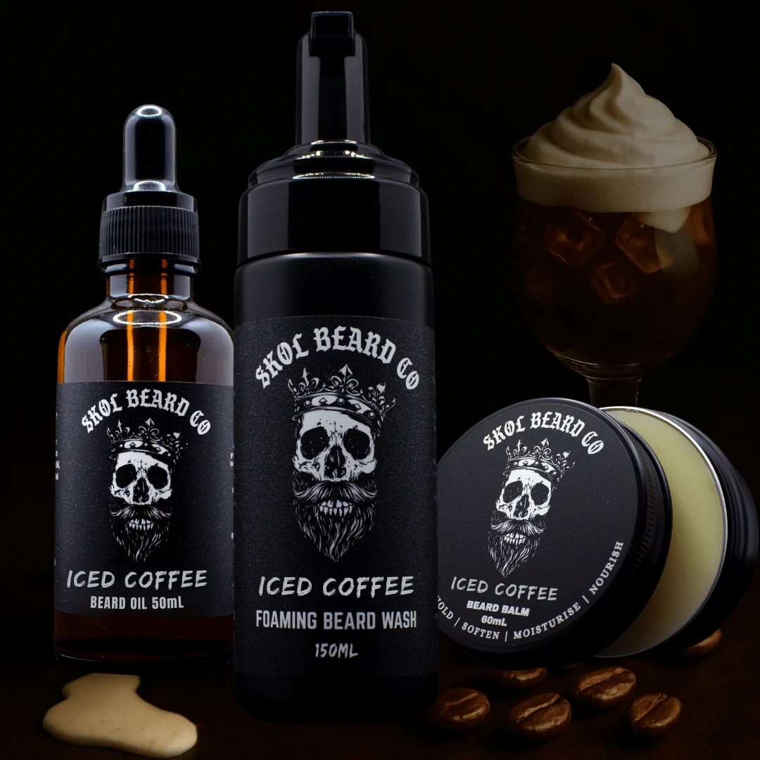 Skol's 'Iced Coffee' Beard Care - French Cream & Roasted Coffee Beans *Energizing & Smooth - Image 8