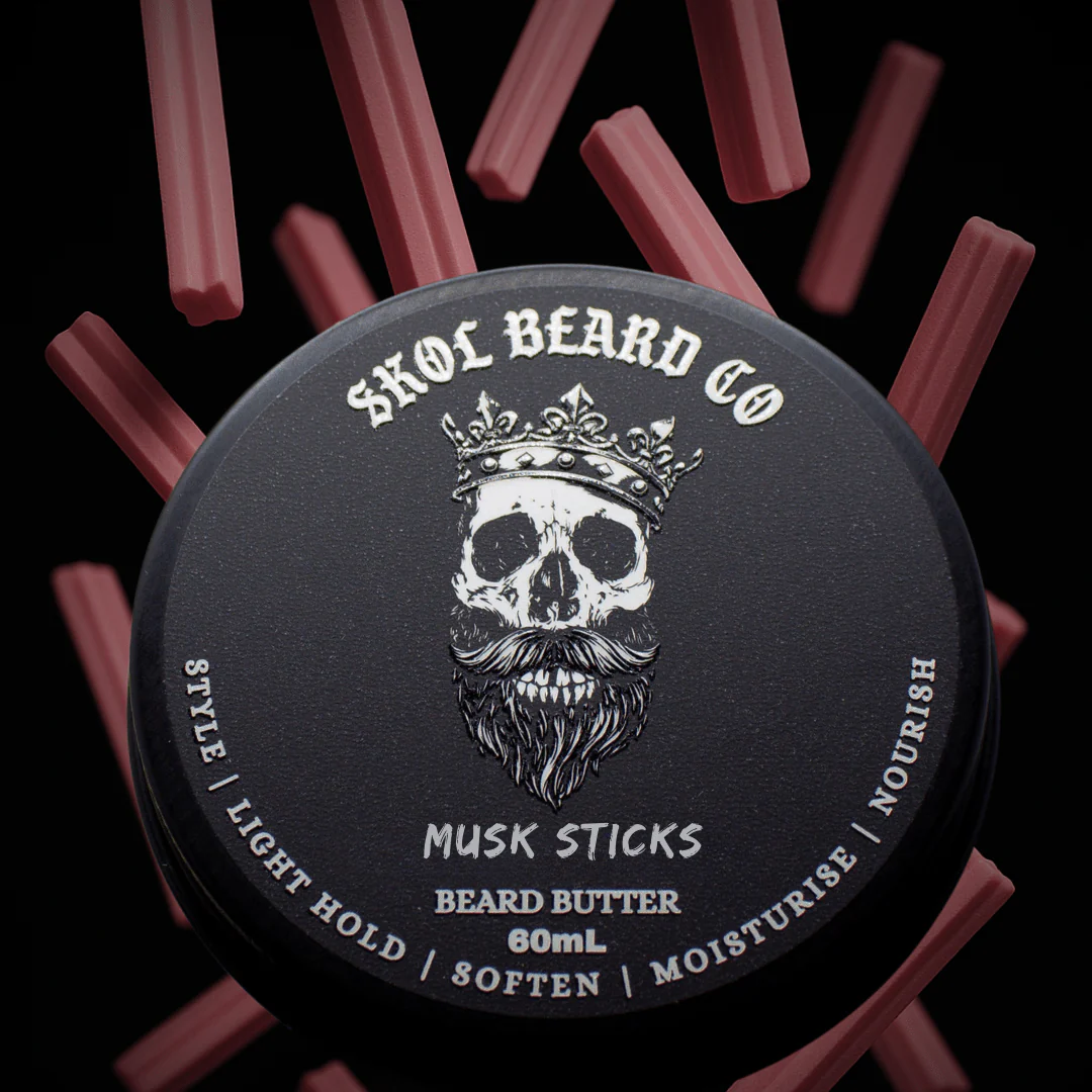Skol's 'Musk Sticks' Beard Care - Pink Musk, Soft Vanilla, Cotton Candy *Sweet, Nostalgic, Aussie - Image 3