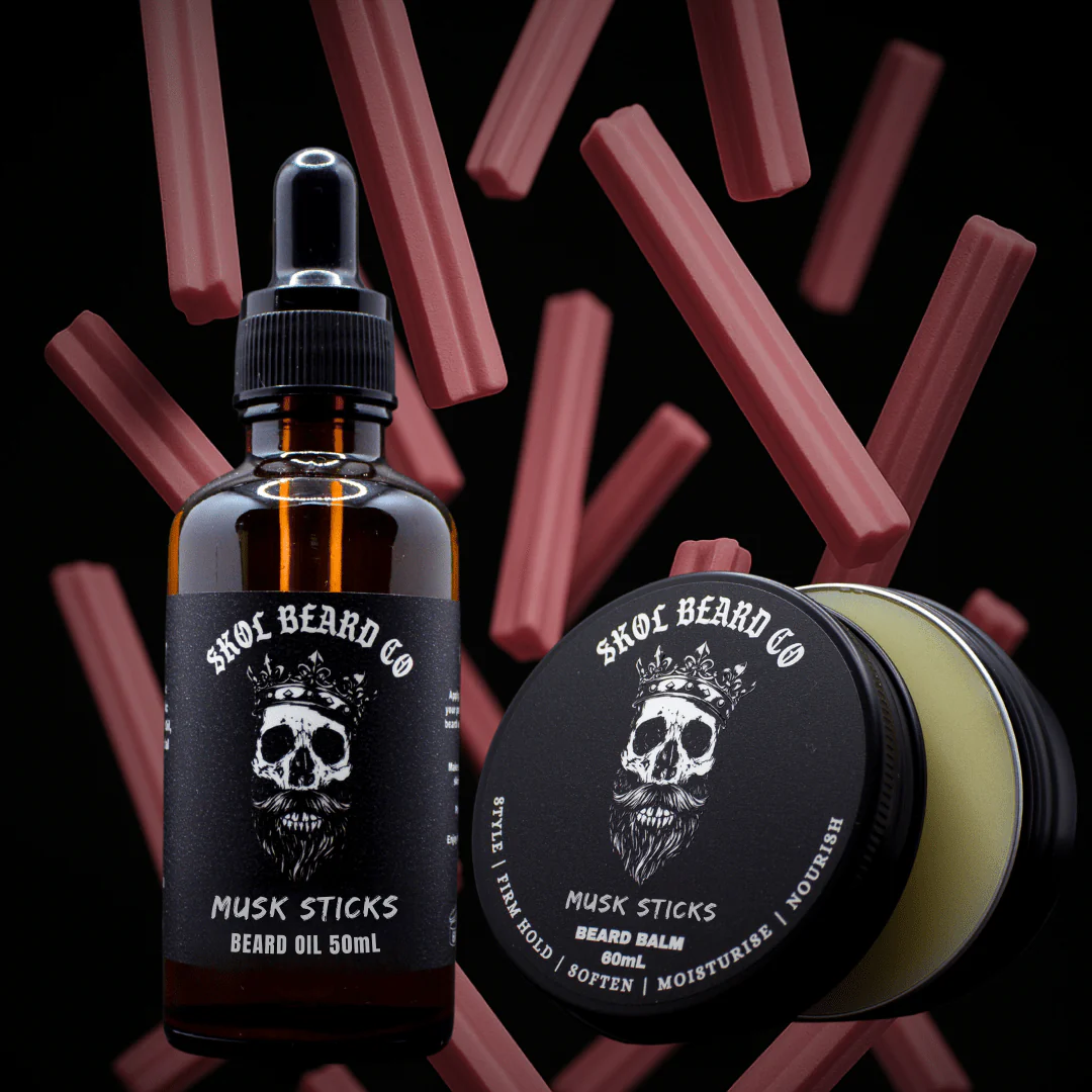 Skol's 'Musk Sticks' Beard Care - Pink Musk, Soft Vanilla, Cotton Candy *Sweet, Nostalgic, Aussie - Image 7