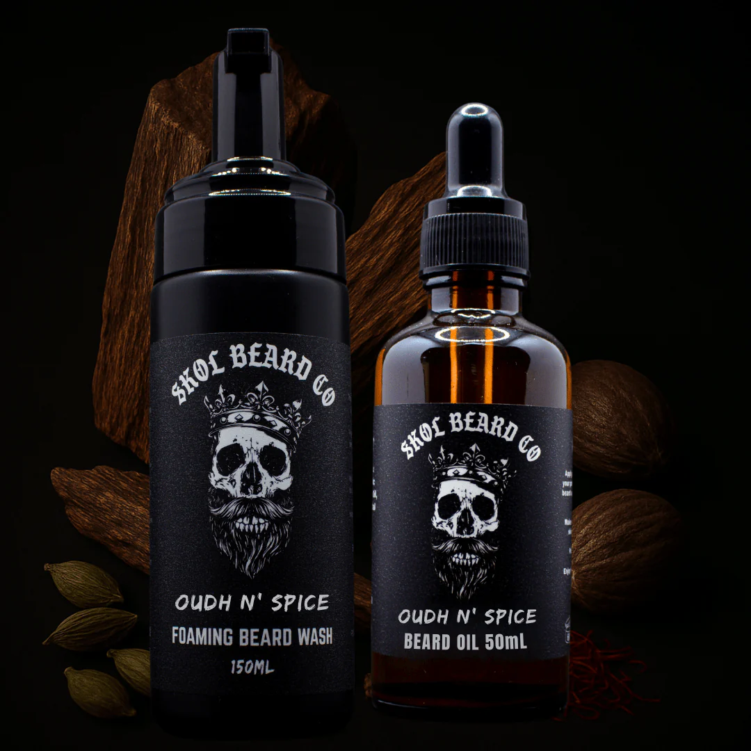 Skol's 'Oudh n Spice' Beard care - Rich Oudh Wood, Classic Spice *Intriguing, Masculine Cologne - Image 2