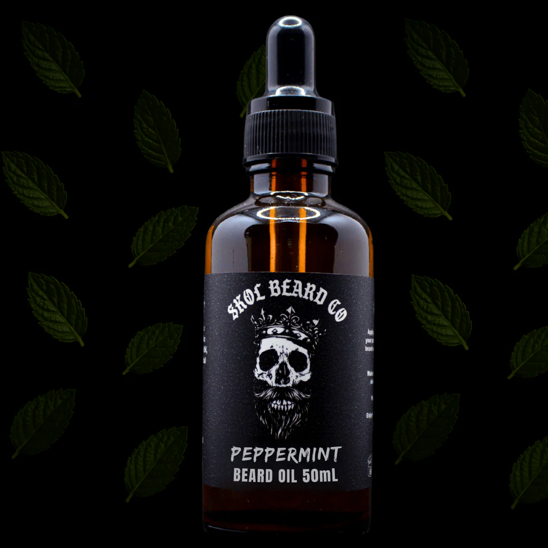 Skol's 'Peppermint' Beard Care - True Peppermint, Fresh Mint *Energizing, Growth Boosting