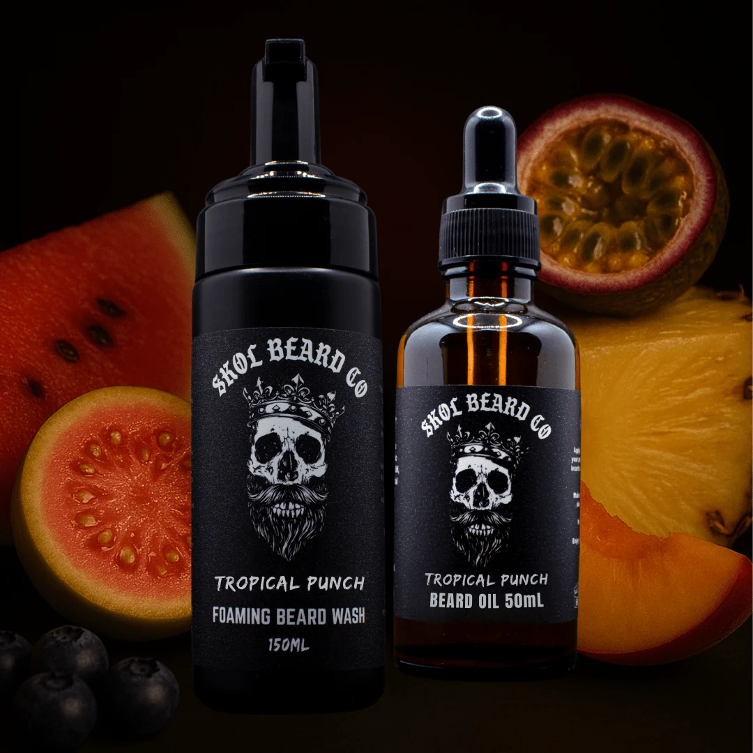 Skol's 'Tropical Punch' Beard Care - Juicy Guava & Watermelon with Passionfruit *Uplifting, Fruity Explosion - Image 2