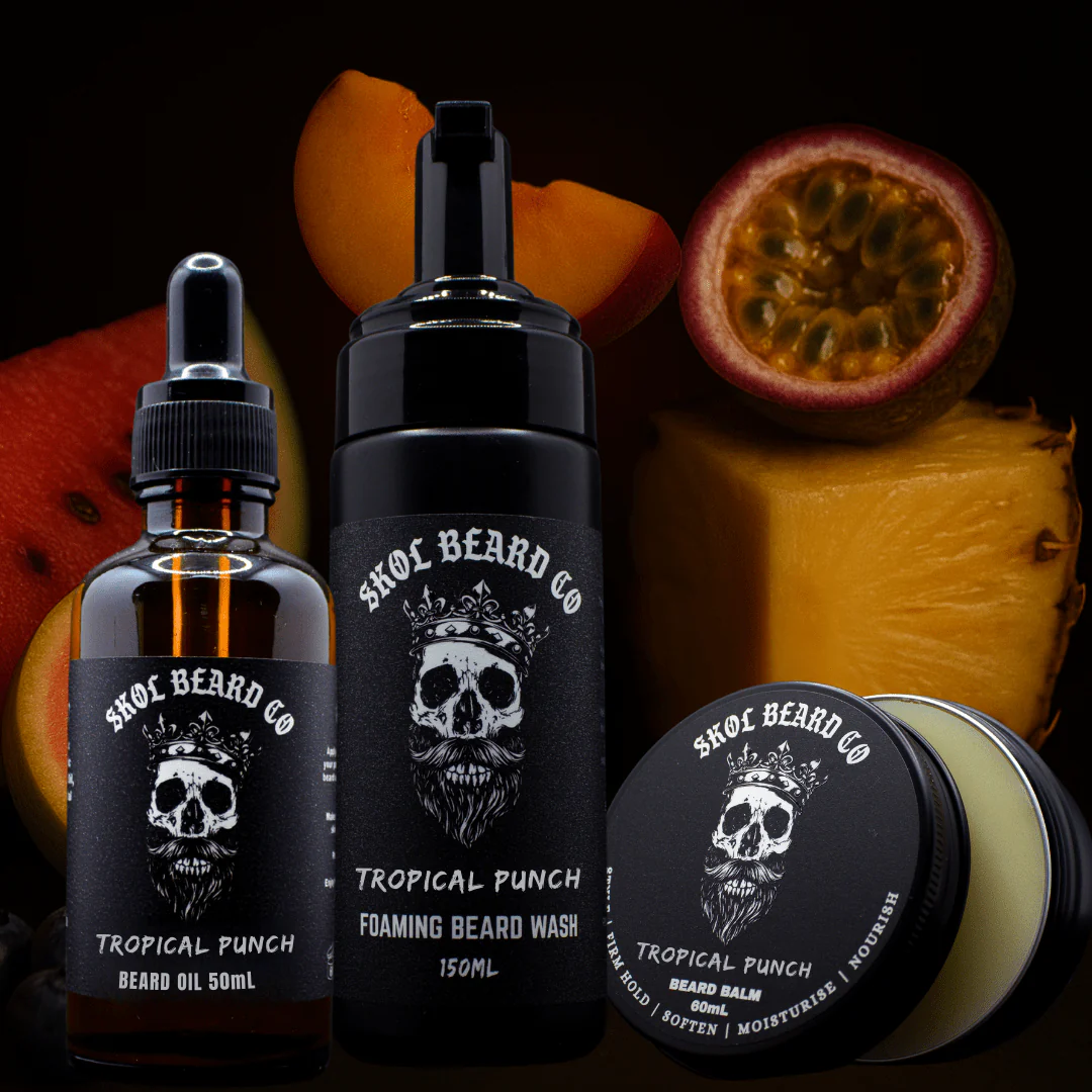 Skol's 'Tropical Punch' Beard Care - Juicy Guava & Watermelon with Passionfruit *Uplifting, Fruity Explosion - Image 9